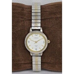 Women's Carriage by Timex Round Petite Silver Gold Tone Expansion Band Watch 13